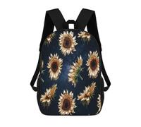 BTCOWZRV Golden Sunflower Travel Backpack Laptop Backpack 17 Inch