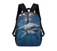 BTCOWZRV Great White Shark Travel Backpack Laptop Backpack 17 Inch