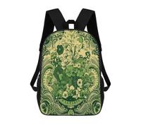BTCOWZRV Green Pattern Travel Backpack Laptop Backpack 17 Inch
