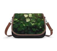 BTCOWZRV Green Plants Shoulder Bag for Women, Handbag with Adjustable Strap & Inner Pocket, Crossbody Bag for Daily Commute Travel