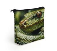 BTCOWZRV Green Snake Makeup Bag Cosmetic Bags Toiletry Bag
