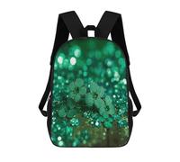BTCOWZRV Green Sparkly Spring Travel Backpack Laptop Backpack 17 Inch