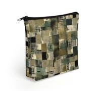BTCOWZRV Green Style Pattern Makeup Bag Cosmetic Bags Toiletry Bag