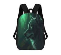 BTCOWZRV Green Wolf Travel Backpack Laptop Backpack 17 Inch