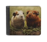 BTCOWZRV Guinea Pig on The Grass Slim Wallets for Men Bifold Wallet