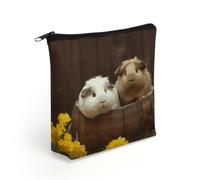 BTCOWZRV Guinea Pigs Makeup Bag Cosmetic Bags Toiletry Bag