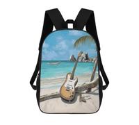 BTCOWZRV Guitar on The Beach Travel Backpack Laptop Backpack 17 Inch