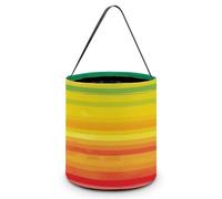 BTCOWZRV Halloween Tote Candy Bag Rainbow Colored Striped Candy Basket Candy Bucket Halloween Party Favors for Kids, Style, One Size