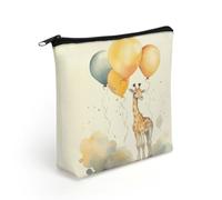 BTCOWZRV Hand Drawn Giraffe Makeup Bag Cosmetic Bags Toiletry Bag
