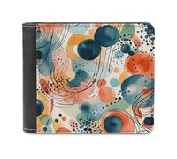 BTCOWZRV Hand Drawn Pattern Slim Wallets for Men Bifold Wallet