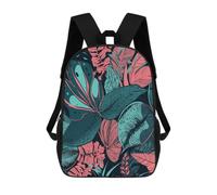 BTCOWZRV Hand Drawn Tropical Leaves Travel Backpack Laptop Backpack 17 Inch