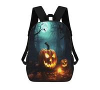 BTCOWZRV Happy Halloween Pumpkins Travel Backpack Laptop Backpack 17 Inch | Polyester Carry On Backpack Breathable Adjustable Strap Outdoor Backpack with Side Pockets Casual Daypack for Travel Work