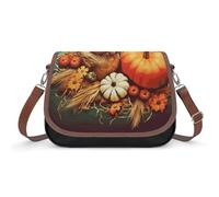 BTCOWZRV Happy Thanksgiving Shoulder Bag for Women, Handbag with Adjustable Strap & Inner Pocket, Crossbody Bag for Daily Commute Travel