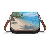 BTCOWZRV Hawaiian Beach with Palm Trees Shoulder Bag for Women, Handbag with Adjustable Strap & Inner Pocket, Crossbody Bag for Daily Commute Travel