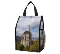 BTCOWZRV Historical Monuments of Armenia Insulated Foldable Lunch Bag, Reusable Lunch Box, Leakproof Cooler Bag for Work Travel Picnic Hiking