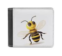 BTCOWZRV Honey Bee Slim Wallets for Men Bifold Wallet