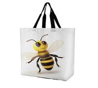 BTCOWZRV Honey Bee Tote Bag Grocery Shopping Bags Shoulder Bag
