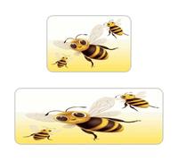 BTCOWZRV Honey Bee1 Kitchen Mats Kitchen Rugs Standing Mat
