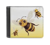 BTCOWZRV Honey Bee1 Slim Wallets for Men Bifold Wallet