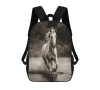BTCOWZRV Horse Running by The Water Travel Backpack Laptop Backpack 17 Inch