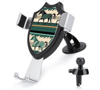 BTCOWZRV Horse Stripes Pattern Car Phone Holder [Upgraded Strongest Suction & Clip] Cell Phone Mount for Dashboard Windshield Vent Wall, Universal Hands Free Automobile Cradle for Women Men