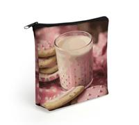 BTCOWZRV Hot Milk And Biscuits Makeup Bag Cosmetic Bags Toiletry Bag