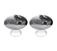 BTCOWZRV Howling Wolf 2 Pack Cabinet Knobs Drawer Pulls