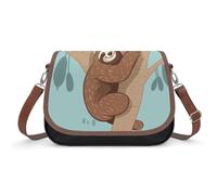 BTCOWZRV Hug Tree Sloth Shoulder Bag for Women, Handbag with Adjustable Strap & Inner Pocket, Crossbody Bag for Daily Commute Travel