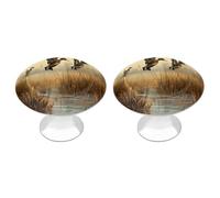 BTCOWZRV Hunting Flying Wild 2 Pack Cabinet Knobs Drawer Pulls