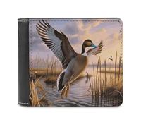 BTCOWZRV Hunting Flying Wild Ducks Slim Wallets for Men Bifold Wallet