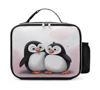 BTCOWZRV I Love Penguins Insulated Lunch Bag Lunchbox Cooler Bag