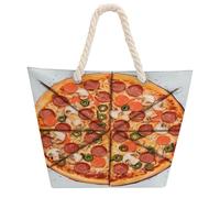 BTCOWZRV I Love Pizza Tote Bag Grocery Bags Shoulder Bag
