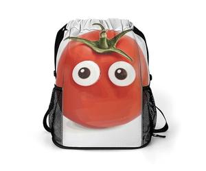 BTCOWZRV I Love You from My Head Tomatoes Drawstring Backpack, Sports Gym Bag with Bottom Pocket And Mesh Pockets, String Bag for Men Women