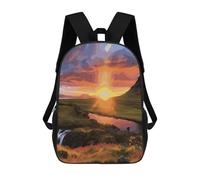 BTCOWZRV Iceland Sunset Travel Backpack Laptop Backpack 17 Inch