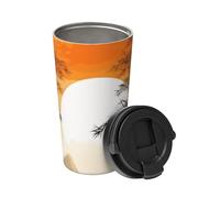 BTCOWZRV Japanese Bamboo Trees Sun Travel Coffee Mug Spill Proof Spill Proof Coffee Mug with Lid Insulated Coffee Tumbler Portable Thermal Mug Leak Proof Reusable Travel Coffee Cup for Hot and Cold