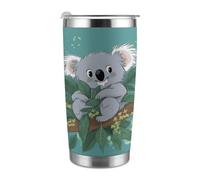 BTCOWZRV Koala Vine Cartoon 20 Oz Stainless Steel Tumbler with Lid