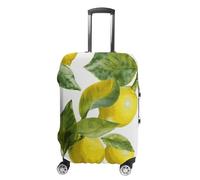 BTCOWZRV Lemon Branch Leaves Travel Luggage Cover Dustproof Suitcase Cover Luggage Covers For Suitcase Thicken Elastic Suitcase Protector Washable Baggage Covers Fit 19-32 Inch Luggage, White, M