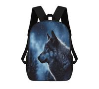 BTCOWZRV Lonely Wolf Travel Backpack Laptop Backpack 17 Inch