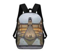 BTCOWZRV Louvre Museum in Paris Travel Backpack Laptop Backpack 17 Inch