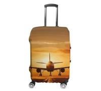 BTCOWZRV Luggage Cover Aircraft Plane at Sunset Suitcase Cover Washable Suitcase Protector Anti-scratch Luggage Cover Suitcase Anti Dirt Covers for Travel Fits 18-32 Inches Trunk, style, Small