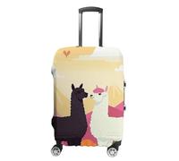 BTCOWZRV Luggage Cover Alpacas in Love in The Mountains Suitcase Cover Washable Suitcase Protector Anti-scratch Luggage Cover Suitcase Anti Dirt Covers for Travel Fits 18-32 Inches Trunk, style, L