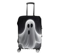 BTCOWZRV Luggage Cover Black And Halloween Ghost Suitcase Cover Washable Suitcase Protector Anti-scratch Luggage Cover Suitcase Anti Dirt Covers for Travel Fits 18-32 Inches Trunk, style, Small