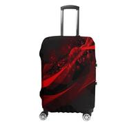 BTCOWZRV Luggage Cover Black And Red Background Suitcase Cover Washable Suitcase Protector Anti-scratch Luggage Cover Suitcase Anti Dirt Covers for Travel Fits 18-32 Inches Trunk, style, M