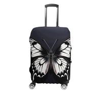 BTCOWZRV Luggage Cover Black White Butterfly Suitcase Cover Washable Suitcase Protector Anti-scratch Luggage Cover Suitcase Anti Dirt Covers for Travel Fits 18-32 Inches Trunk, style, XL