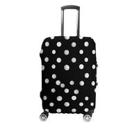 BTCOWZRV Luggage Cover Black White Polka Dots Suitcase Cover Washable Suitcase Protector Anti-scratch Luggage Cover Suitcase Anti Dirt Covers for Travel Fits 18-32 Inches Trunk, style, M