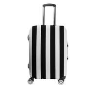 BTCOWZRV Luggage Cover Black & White Stripe Suitcase Cover Washable Suitcase Protector Anti-scratch Luggage Cover Suitcase Anti Dirt Covers for Travel Fits 18-32 Inches Trunk, style, L