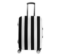 BTCOWZRV Luggage Cover Black & White Stripe Suitcase Cover Washable Suitcase Protector Anti-scratch Luggage Cover Suitcase Anti Dirt Covers for Travel Fits 18-32 Inches Trunk, style, M