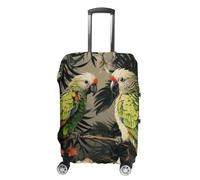 BTCOWZRV Luggage Cover Couple Parrots Olive Suitcase Cover Washable Suitcase Protector Anti-scratch Luggage Cover Suitcase Anti Dirt Covers for Travel Fits 18-32 Inches Trunk, style, Small