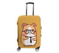 BTCOWZRV Luggage Cover Cute Hamster Wearing Glasses Suitcase Cover Washable Suitcase Protector Anti-scratch Luggage Cover Suitcase Anti Dirt Covers for Travel Fits 18-32 Inches Trunk, style, M