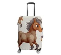BTCOWZRV Luggage Cover Cute Horse Suitcase Cover Washable Suitcase Protector Anti-scratch Luggage Cover Suitcase Anti Dirt Covers for Travel Fits 18-32 Inches Trunk, style, M